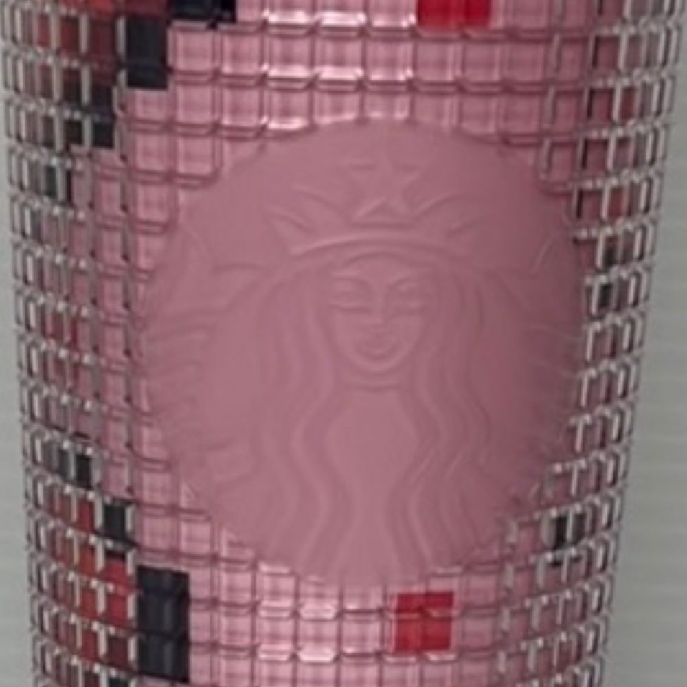 Starbucks Mosaic Pink Tumbler with Straw - Picture 2 of 5